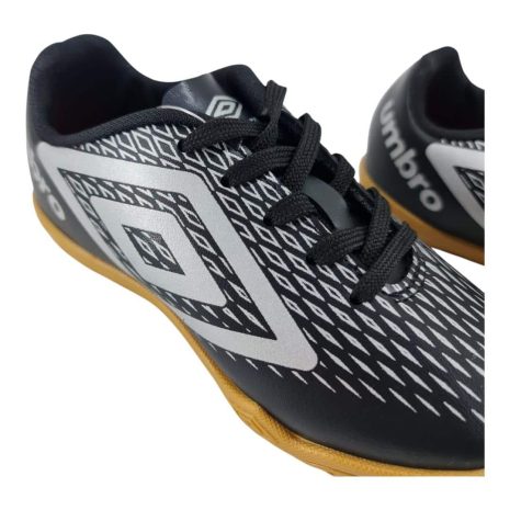tênis indoor infantil menino umbro PRETO-CINZA