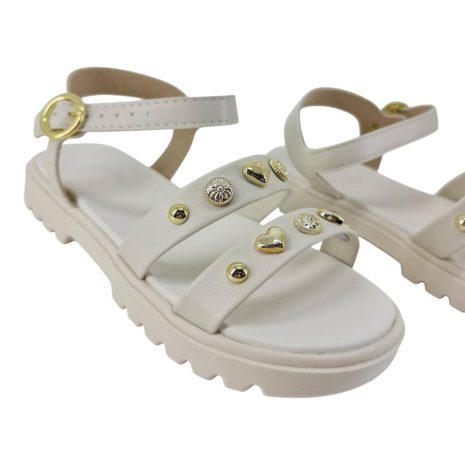 sandália infantil menina molekinha BRANCO OFF