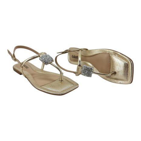 sandália feminina rasteira dakota CHAMPAGNE