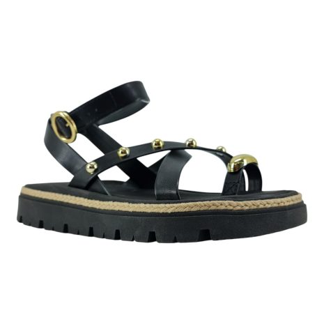 sandália feminina anabela moleca PRETO