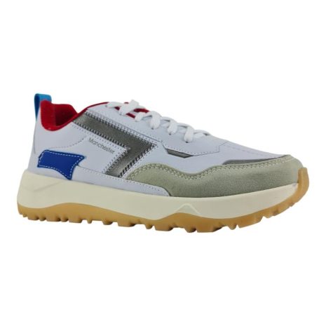 tênis casual masculino manchester BRANCO-ROYAL