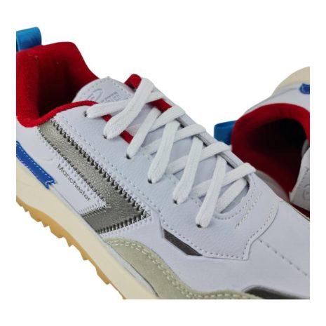 tênis casual masculino manchester BRANCO-ROYAL