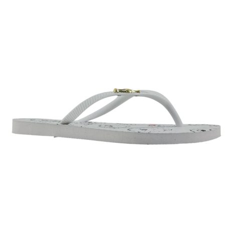 chinelo feminino coca cola BRANCO
