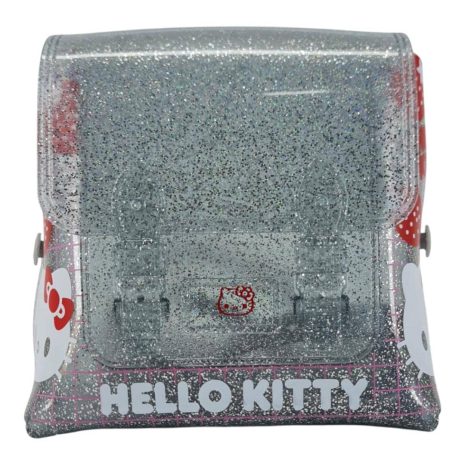 sandália infantil menina grendene hello kitty com brinde PRATA-GLITER