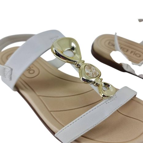 sandália feminina rasteira beira rio BRANCO OFF