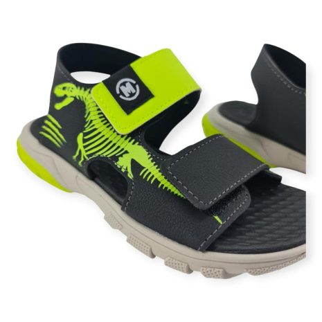 sandália infantil menino molekinho PRETO-AMARELO