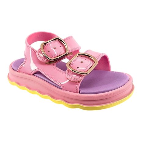 sandália infantil menina zaxynina ROSA MEDIO