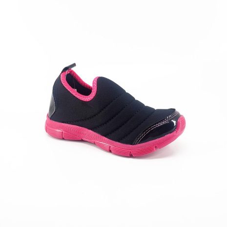 tênis infantil menina pipos PRETO-PINK