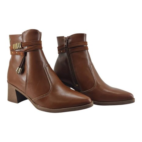 bota feminina cano curto mississipi TABACO