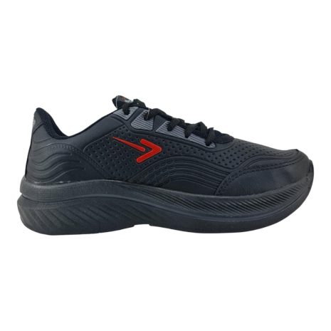 tênis jogging masculino box 200 PRETO-VERMELHO