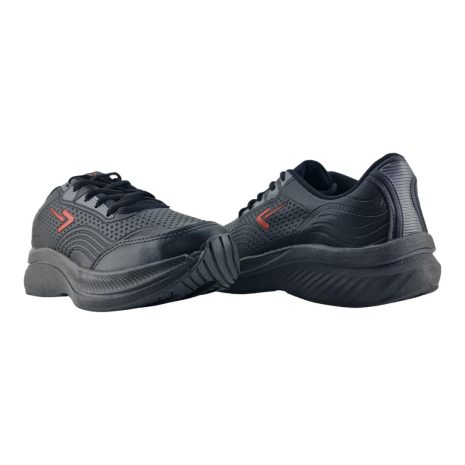 tênis jogging masculino box 200 PRETO-VERMELHO