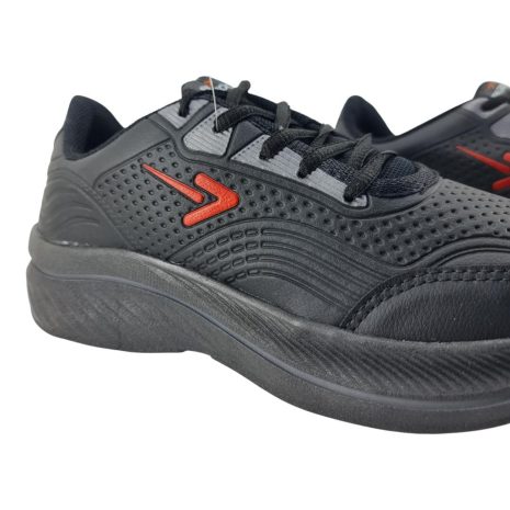 tênis jogging masculino box 200 PRETO-VERMELHO