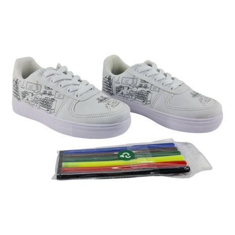 tênis infantil menino slink com brinde BRANCO