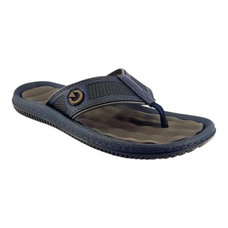 chinelo masculino cartago MARROM-AZUL
