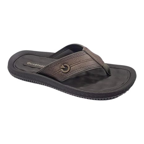 chinelo masculino cartago MARROM