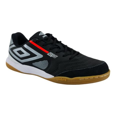 tênis futsal masculino umbro pro 5 PRETO-PRATA