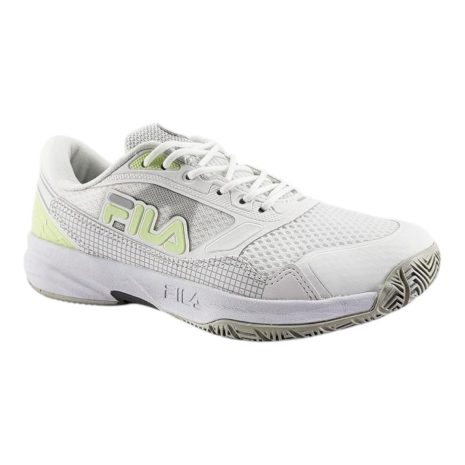 tênis feminino casual fila BRANCO-PRATA