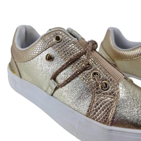 tênis feminino casual bebecê DOURADO