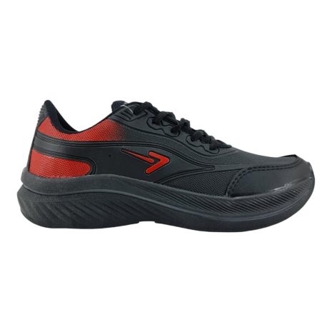tênis esportivo masculino box 200 PRETO-VERMELHO-PRETO