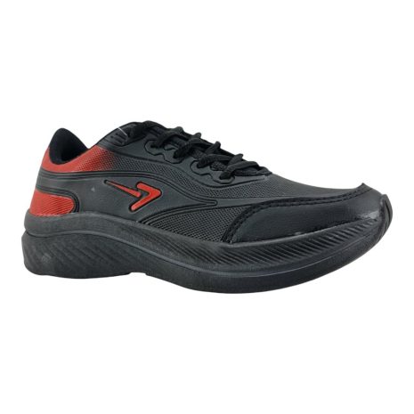 tênis esportivo masculino box 200 PRETO-VERMELHO-PRETO