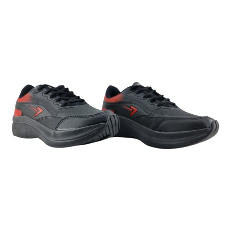 tênis esportivo masculino box 200 PRETO-VERMELHO-PRETO