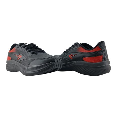tênis esportivo masculino box 200 PRETO-VERMELHO-PRETO