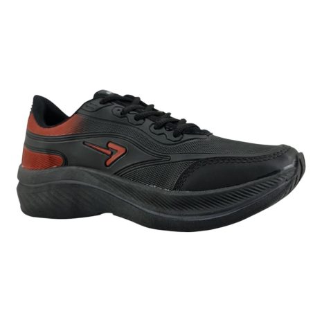 tênis esportivo masculino box 200 PRETO-VERMELHO