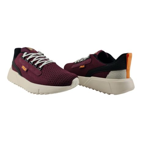 tênis esportivo masculino fila BORGANDY-BLACK