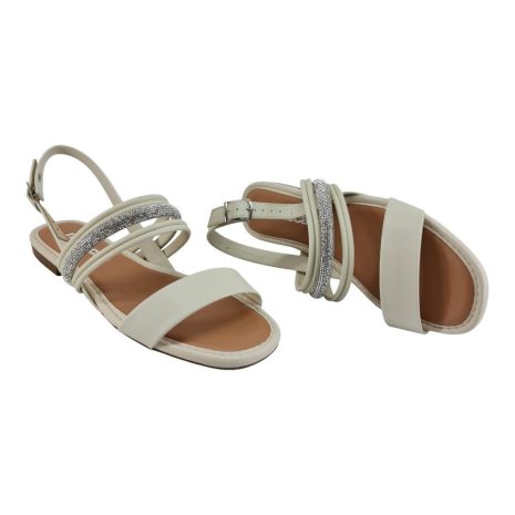 sandália feminina rasteira moleca BRANCO OFF