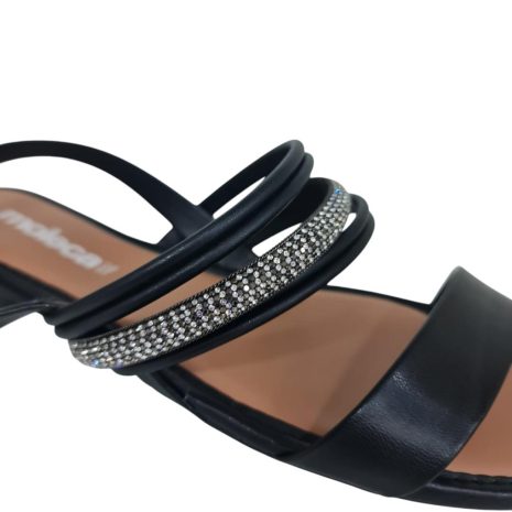 sandália feminina rasteira moleca PRETO