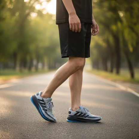 tênis jogging masculino host CINZA-PRETO