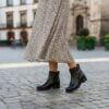 bota feminina cano curto pegada