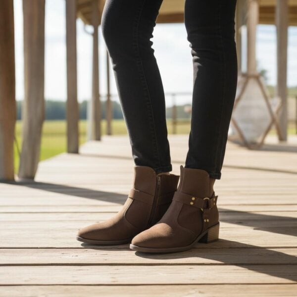 bota feminina cano curto beira rio