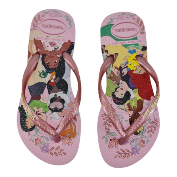 chinelo infantil menina havaianas princesas