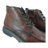 bota masculina pegada em couro