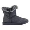 bota feminina cano curto mooncity com pele