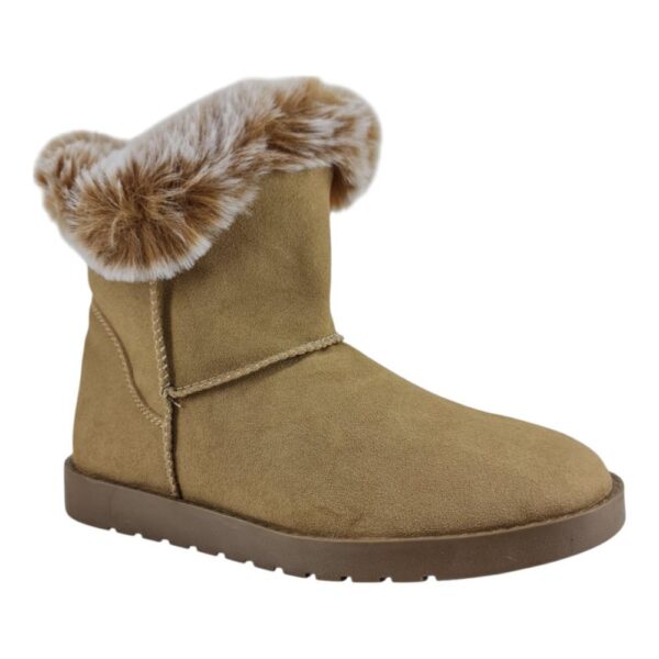 bota feminina cano curto mooncity com pele