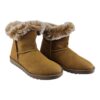 bota feminina cano curto mooncity com pele