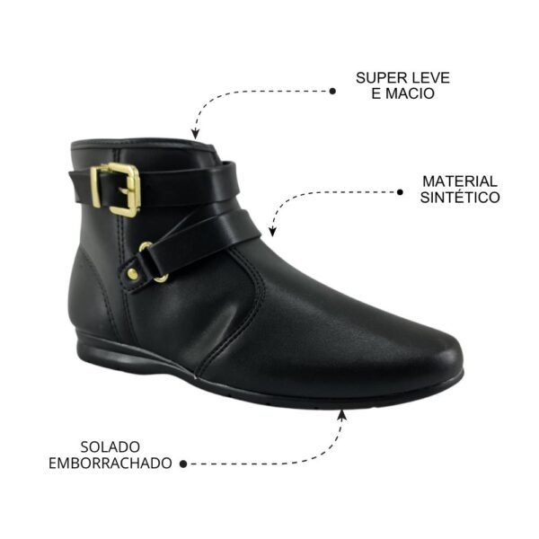 bota feminina cano curto beira rio