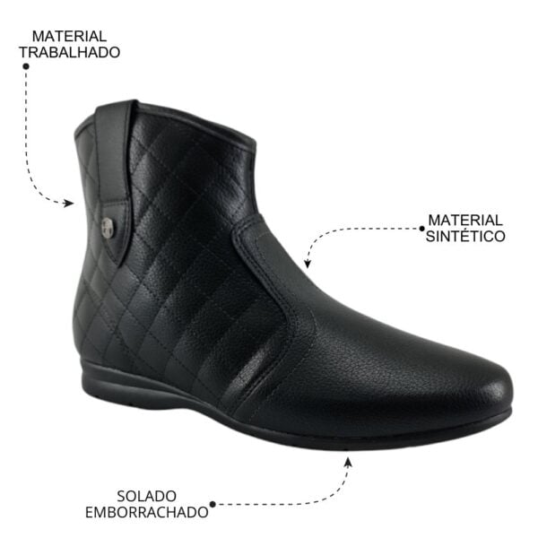 bota feminina cano curto beira rio