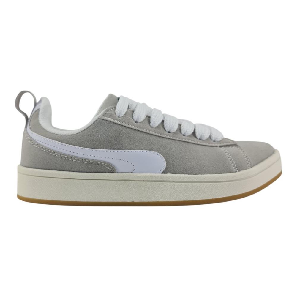 tênis masculino casual skate free time CIMENTO-BRANCO