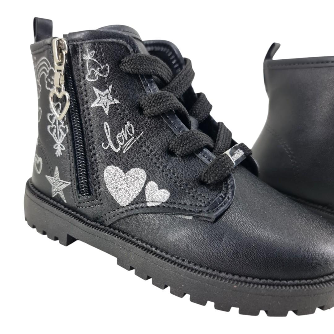 bota infantil menina molekinha PRETO