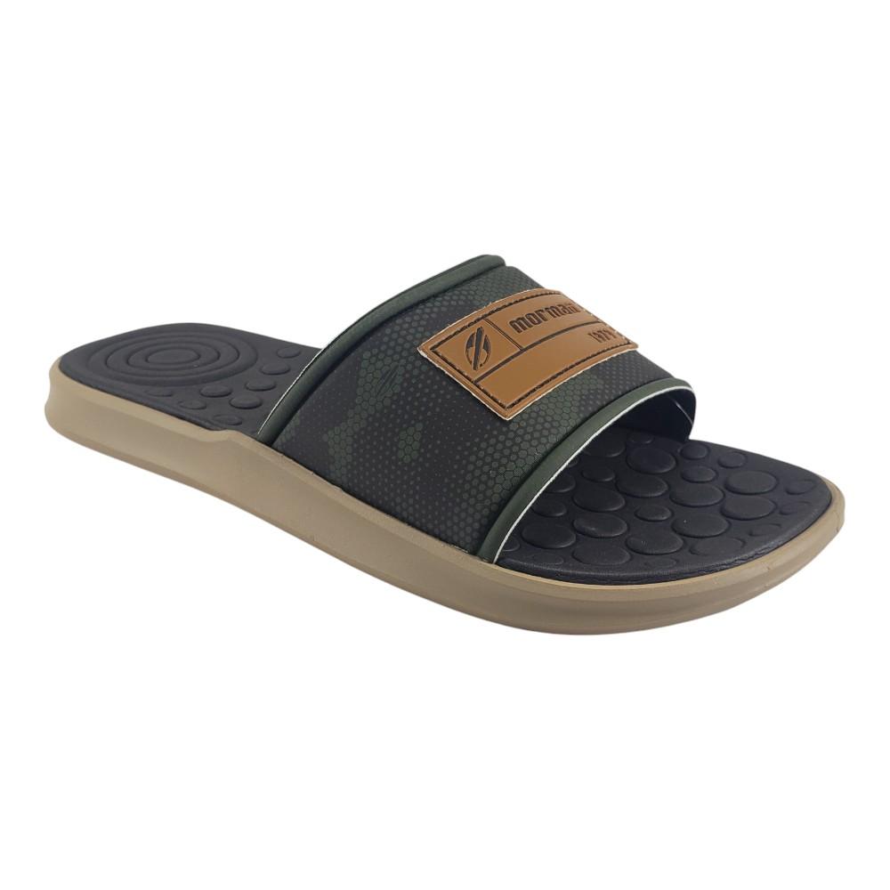 chinelo masculino mormaii BEGE-VERDE
