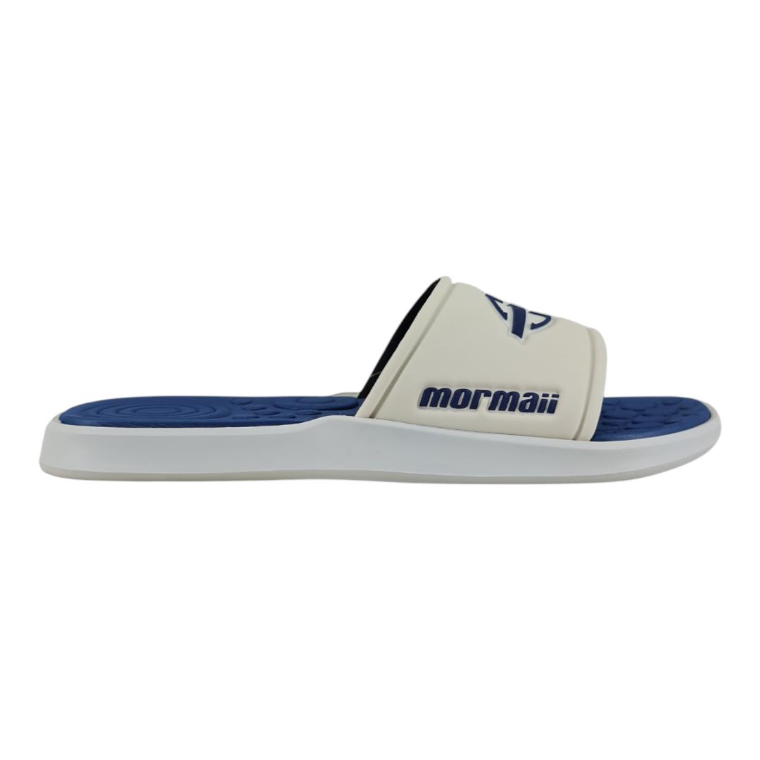 chinelo masculino mormaii BRANCO-AZUL