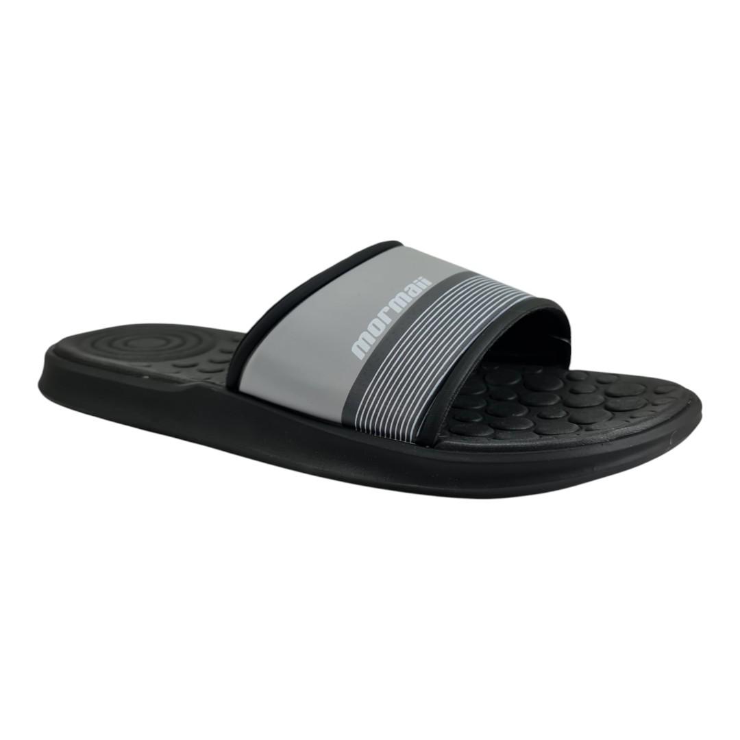 chinelo masculino mormaii PRETO-CINZA