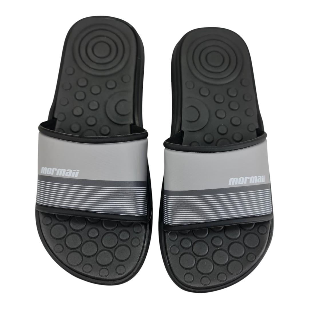 chinelo masculino mormaii PRETO-CINZA