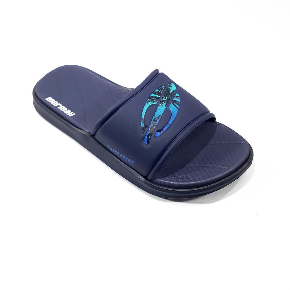 chinelo masculino mormaii PRETO-AZUL