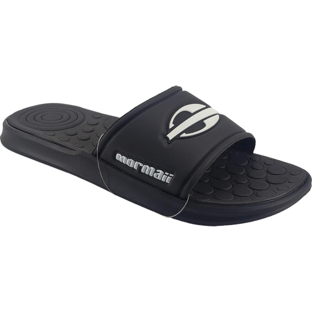 chinelo masculino mormaii PRETO-BRANCO
