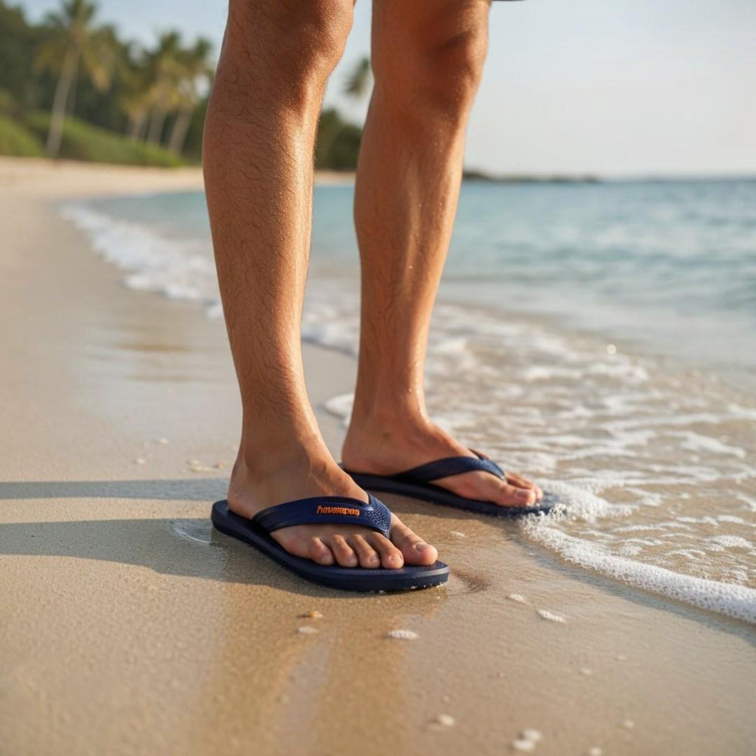 chinelo masculino havaianas top max confort MARINHO